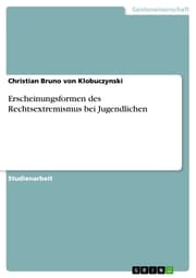 Cover von Erscheinungsformen des Rechtsextremismus bei Jugendlichen