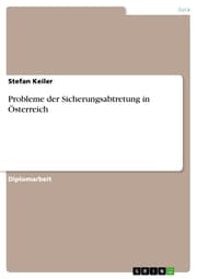 Cover von Probleme der Sicherungsabtretung in Österreich