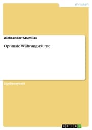 Cover von Optimale Währungsräume
