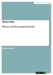 Cover von Wissen und Wissensgesellschaft