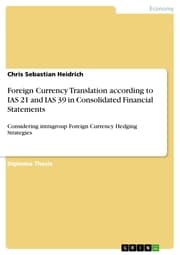 Cover von Foreign Currency Translation according to IAS 21 and IAS 39 in Consolidated Financial Statements