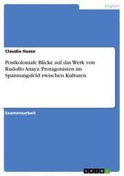 Cover von Postkoloniale Blicke auf das Werk von Rudolfo Anaya: Protagonisten im Spannungsfeld zwischen Kulturen