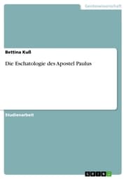 Cover von Die Eschatologie des Apostel Paulus