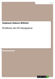 Cover von Probleme der EU-Integration