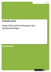 Cover von Angst, Ekel und Verachtung in der Sportpsychologie