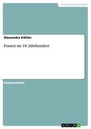Cover von Frauen im 18. Jahrhundert