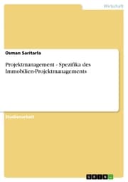 Cover von Projektmanagement - Spezifika des Immobilien-Projektmanagements