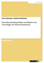 Cover von Das Arbeitsmarktproblem im Rahmen der Vorschläge der Hartz-Kommission
