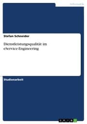 Cover von Dienstleistungsqualität im eService-Engineering