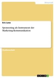 Cover von Sponsoring als Instrument der Marketing-Kommunikation