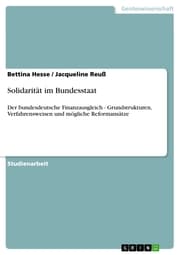 Cover von Solidarität im Bundesstaat