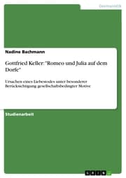 Cover von Gottfried Keller: 'Romeo und Julia auf dem Dorfe'