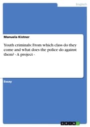 Cover von Youth criminals: From which class do they come and what does the police do against them? - A project -