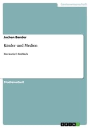 Cover von Kinder und Medien