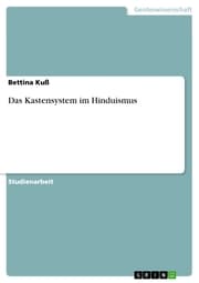 Cover von Das Kastensystem im Hinduismus