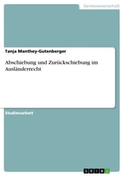 Cover von Abschiebung und Zurückschiebung im Ausländerrecht