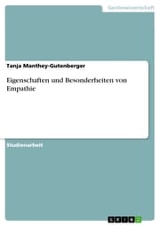 Cover von Eigenschaften und Besonderheiten von Empathie
