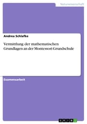 Cover von Vermittlung der mathematischen Grundlagen an der Montessori Grundschule