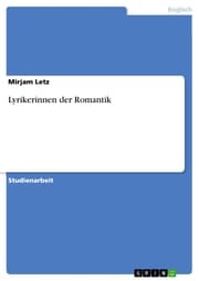 Cover von Lyrikerinnen der Romantik