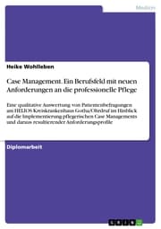 Cover von Case Management. Ein Berufsfeld mit neuen Anforderungen an die professionelle Pflege