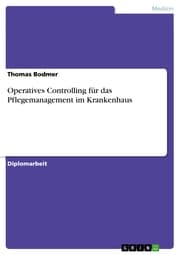 Cover von Operatives Controlling für das Pflegemanagement im Krankenhaus