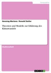 Cover von Theorien und Modelle zur Erklärung des Klimawandels