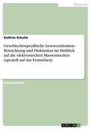 Cover von Geschlechtsspezifische Lesesozialisation