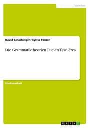 Cover von Die Grammatiktheorien Lucien Tesnières