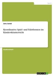 Cover von Koordinative Spiel- und Fahrformen im Kinderskiunterricht