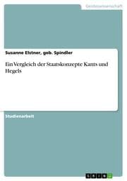 Cover von Ein Vergleich der Staatskonzepte Kants und Hegels
