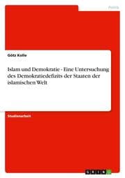 Cover von Islam und Demokratie