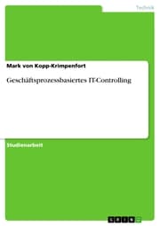 Cover von Geschäftsprozessbasiertes IT-Controlling