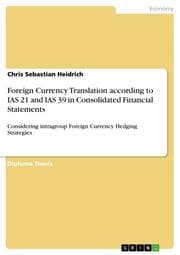 Cover von Foreign Currency Translation according to IAS 21 and IAS 39 in Consolidated Financial Statements
