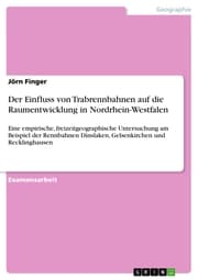 Cover von Der Einfluss von Trabrennbahnen auf die Raumentwicklung in Nordrhein-Westfalen