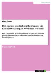 Cover von Der Einfluss von Trabrennbahnen auf die Raumentwicklung in Nordrhein-Westfalen