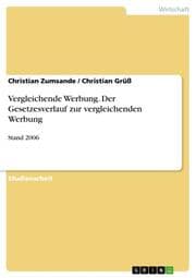 Cover von Vergleichende Werbung.Der Gesetzesverlauf zur vergleichenden Werbung