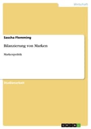 Cover von Bilanzierung von Marken