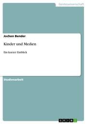 Cover von Kinder und Medien