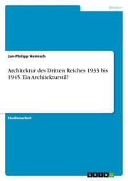 Cover von Architektur des Dritten Reiches 1933 bis 1945.Ein Architekturstil?