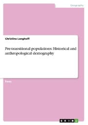 Cover von Pre-transitional populations: Historical and anthropological demography