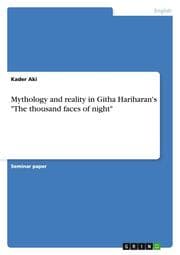 Cover von Mythology and reality in Githa Hariharan's 'The thousand faces of night'
