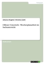 Cover von Offener Unterricht - Wochenplanarbeit im Sachunterricht