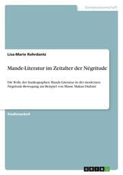 Cover von Mande-Literatur im Zeitalter der Négritude