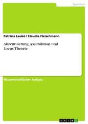 Cover von Akzentuierung, Assimilation und Locus-Theorie
