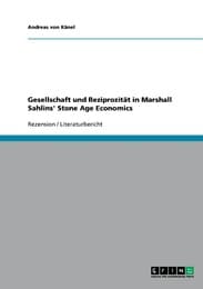 Cover von Gesellschaft und Reziprozität in Marshall Sahlins' Stone Age Economics