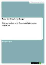 Cover von Eigenschaften und Besonderheiten von Empathie