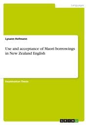 Cover von Use and acceptance of Maori borrowings in New Zealand English