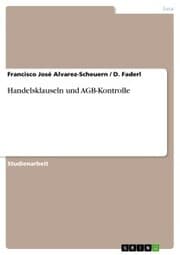 Cover von Handelsklauseln und AGB-Kontrolle