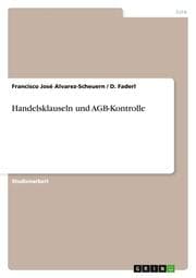 Cover von Handelsklauseln und AGB-Kontrolle