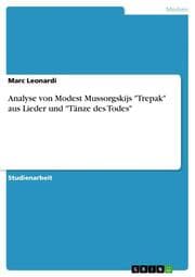 Cover von Analyse von Modest Mussorgskijs 'Trepak' aus Lieder und 'Tänze des Todes'